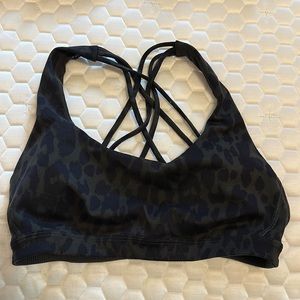 Victoria’s Secret S Leopard Strappy Back Sports Bra